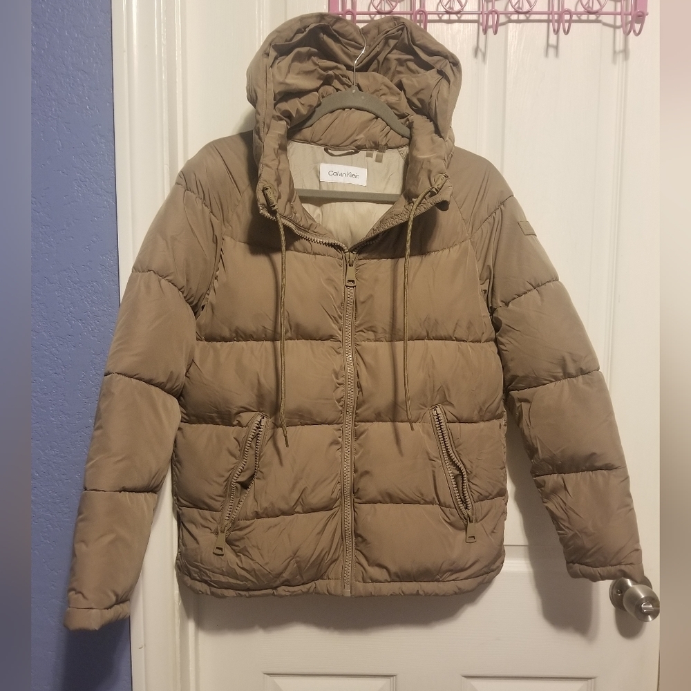 Calvin Klein Winter Jacket Light Brown Women's Size XS - Picture 2 of 8